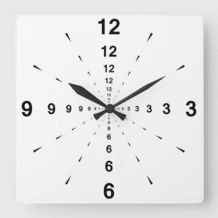 Cuadrado reloj en perspectiva