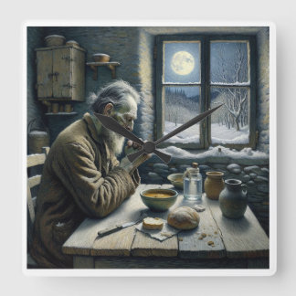 Cuadrado Reloj ermitaño