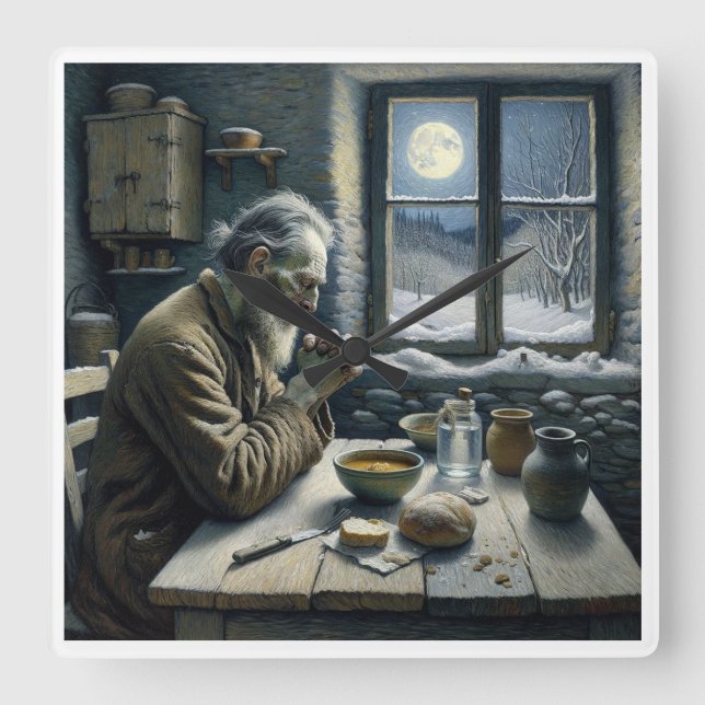 Cuadrado Reloj ermitaño (Anverso)