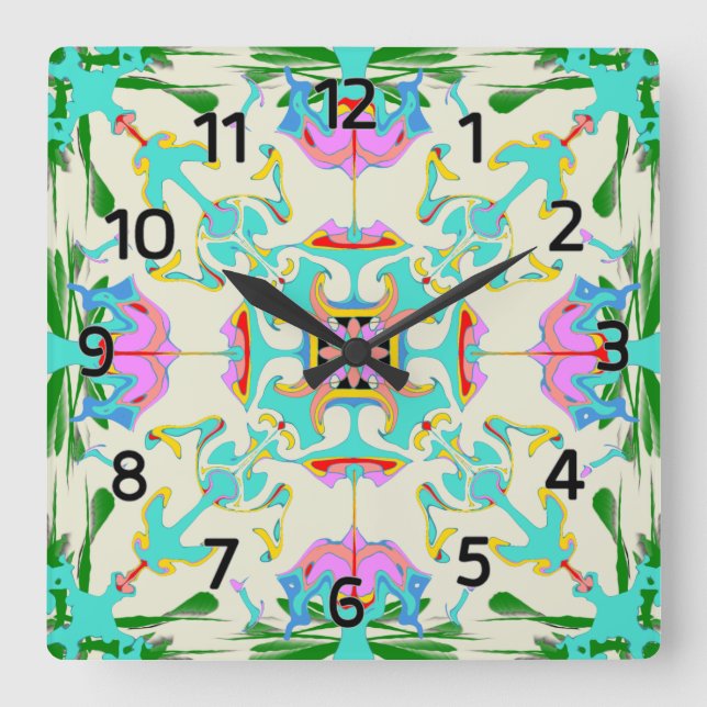 Cuadrado Reloj estilo victoriano de Edimburgo (Anverso)