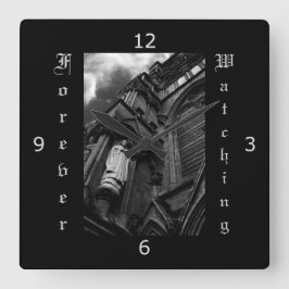 Cuadrado Reloj eterno - Estilo gótico