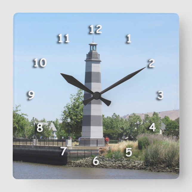 Cuadrado Reloj - Faro de Suisun (Anverso)
