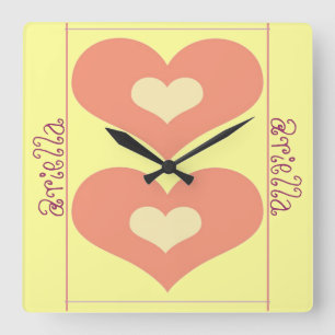 Cuadrado Reloj Femenino Personalizado