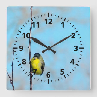 Cuadrado Reloj - Finca amarilla