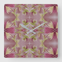 Reloj floral de Borgoña