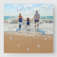 Reloj fotográfico personalizado - Diseño familiar