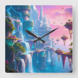 Cuadrado Reloj futurista del planeta