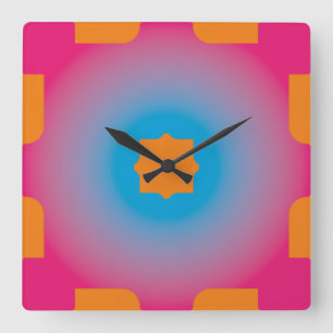 CUADRADO RELOJ GEOMÉTRICO 24 DE MASANSER PIXELAT