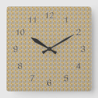 Cuadrado Reloj - Golden Links Chain Mail on Grey