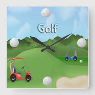 Cuadrado Reloj Golfing