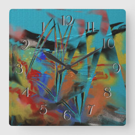 Cuadrado Reloj grande del mar agitado