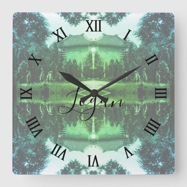 Cuadrado Reloj grande del parc de mártires de Canton de Chi (Anverso)