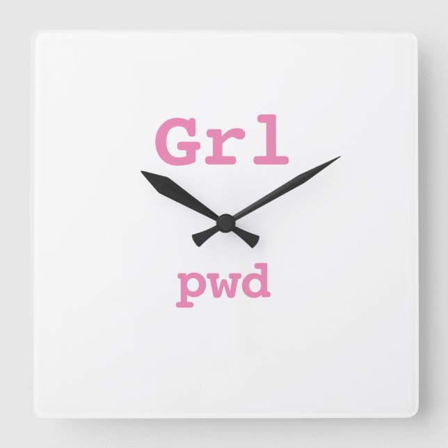Cuadrado Reloj Grl pwd (Anverso)