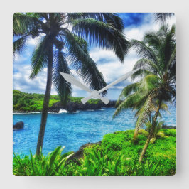 Cuadrado Reloj hawaiano