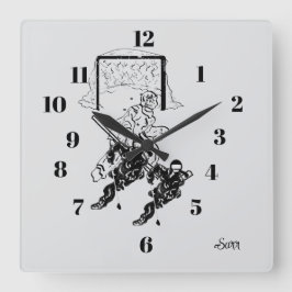 Cuadrado Reloj : Hora Para Un Gol .