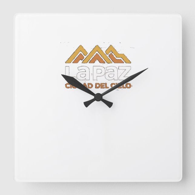 Cuadrado Reloj La Paz ciudad del cielo (Anverso)