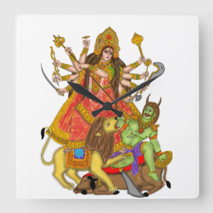 Cuadrado Reloj Mahishasur Mardini Durga