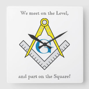 Cuadrado Reloj masónico