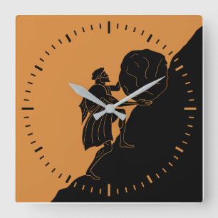 Cuadrado Reloj Mitología Antigua Sísifo