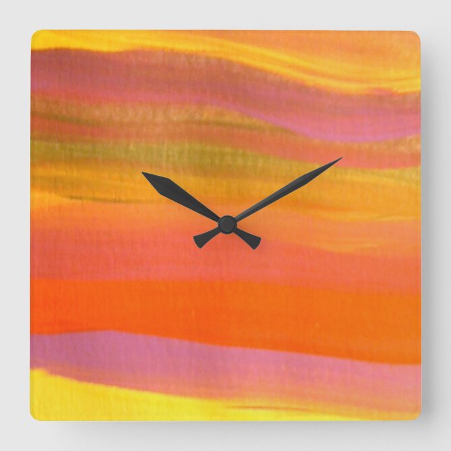 Cuadrado Reloj moderno (Anverso)