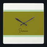 Cuadrado Reloj monográfico moderno<br><div class="desc">Este reloj de mariposa le dará un toque de encanto y elegancia a cualquier habitación. Con un diseño mariposa muy detallado, su estilo estético moderno y suave y elegante lo convierten en el acento perfecto para una casa de verano, un dormitorio o un espacio habitable. Este reloj aporta belleza y...</div>