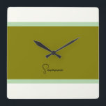 Cuadrado Reloj monográfico moderno<br><div class="desc">Este reloj de mariposa le dará un toque de encanto y elegancia a cualquier habitación. Con un diseño mariposa muy detallado, su estilo estético moderno y suave y elegante lo convierten en el acento perfecto para una casa de verano, un dormitorio o un espacio habitable. Este reloj aporta belleza y...</div>