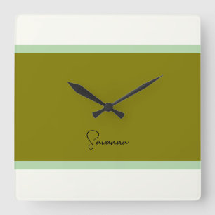 Cuadrado Reloj monográfico moderno