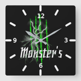 Cuadrado Reloj monstruo