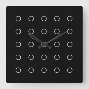 Cuadrado Reloj mural “Circles "
