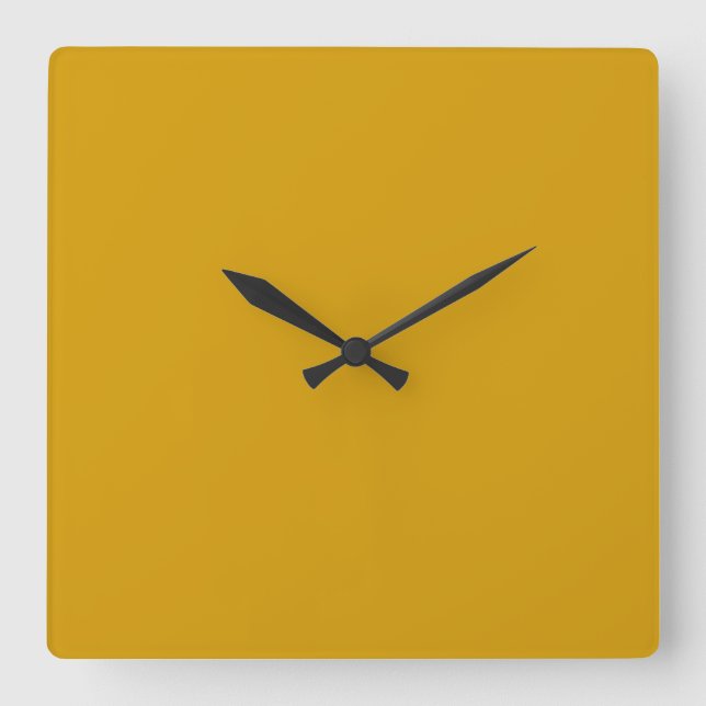 Cuadrado Reloj Naranja amarillo dorado (Anverso)
