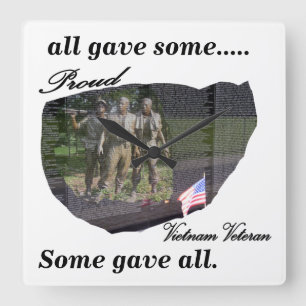 Cuadrado Reloj orgulloso del veterano de Vietnam