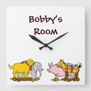 Cuadrado Reloj Personalizado de juguetes de extracción de v