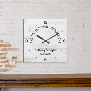 Cuadrado Reloj Personalizado y los dos serán uno