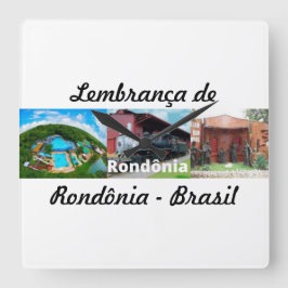 Cuadrado Reloj recordatorio de Rondônia