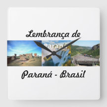 Reloj recuerdo de Paraná Brasil