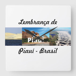 Cuadrado Reloj recuerdo de Piauí - Brasil