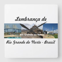 Reloj recuerdo de Río Grande del Norte Brasil