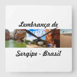 Cuadrado Reloj recuerdo de Sergipe Brasil