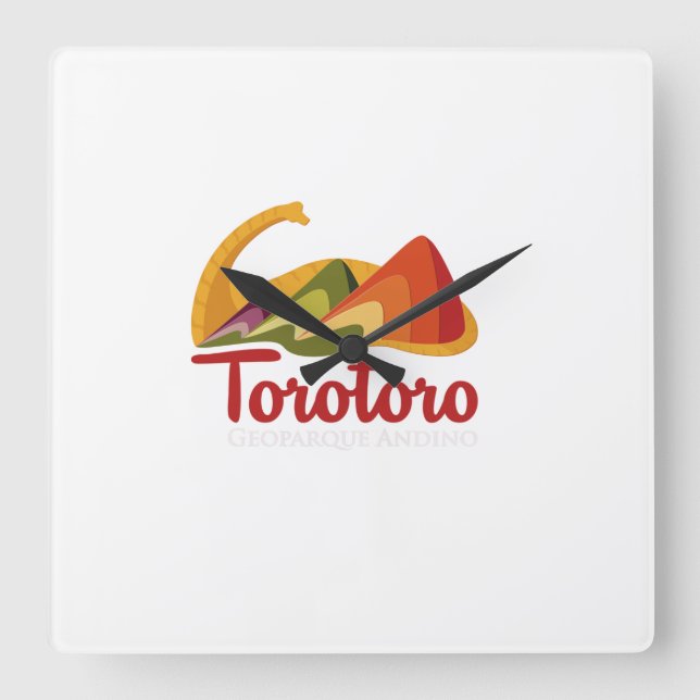 Cuadrado Reloj recuerdo de toro toro (Anverso)