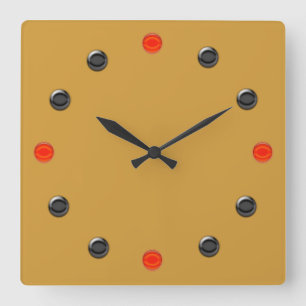 Cuadrado Reloj - Retro 60