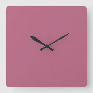 Cuadrado Reloj rosa de malva