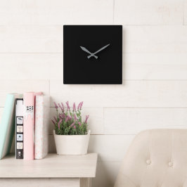 Cuadrado Reloj Sqr negro sólido diseñado para Impa de marca