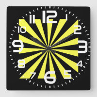 Reloj Starburst Elegante. El estilo Art Decó.
