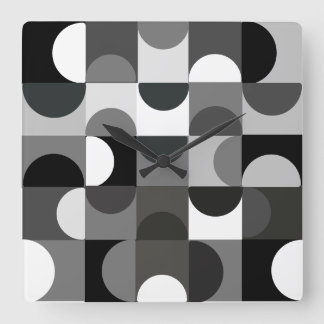 Cuadrado Reloj urbano contemporáneo de mediados del siglo m