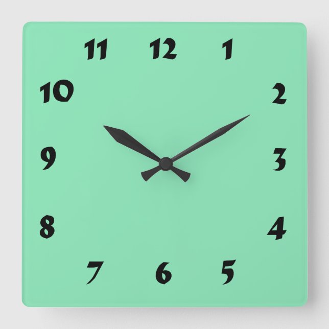 Cuadrado Reloj verde de la Fábrica de la Moneda Pastel con  (Anverso)