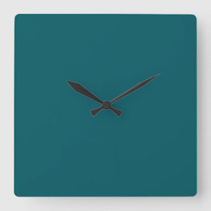 Cuadrado Reloj verde Verde azulado oscuro