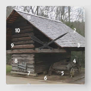 Cuadrado Reloj viejo de la diligencia