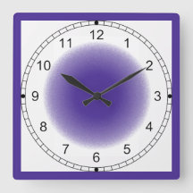 Reloj - Viñeta púrpura con marco