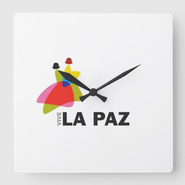 Cuadrado Reloj vive La Paz (Anverso)