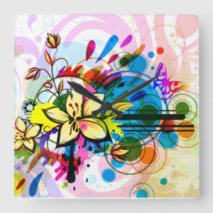 Cuadrado Resumen del reloj del artículo 26